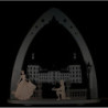 Light Triangle - "Moritzburg" - 52x53,5 cm / 20.5x21.1 inch