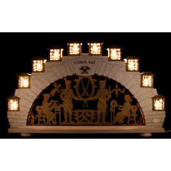 Schwibbogen "Erzgebirge" (mit LED) - 66x41 cm