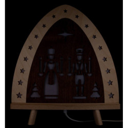 Light Triangle "Angel and Miner" - 30x32 cm / 11.8x12.6 inch
