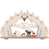 Schwibbogen "Rehe im Wald" (mit LED) - 66x39 cm
