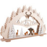 Schwibbogen "Rehe im Wald" (mit LED) - 66x39 cm