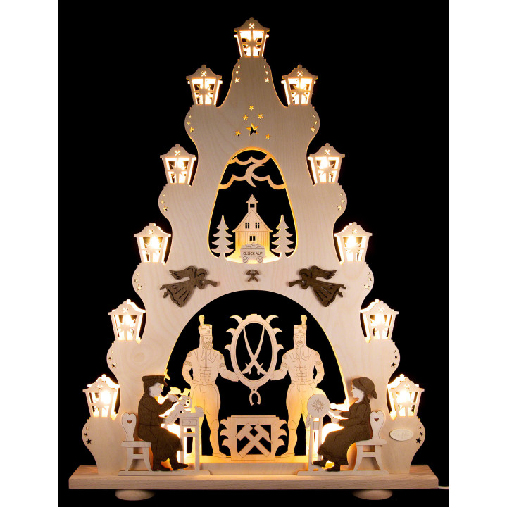 Light Triangle - "Ore Mountains" - 52x67 cm / 20.5x26.4 inch
