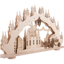Schwibbogen "Dresdner Frauenkirche" - 66x41 cm