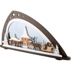 Candle Arch -  "Christmas under Northern Lights" - 66x33,8 cm / 26x13.3 inch