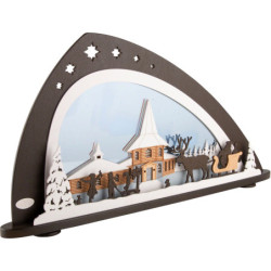 Candle Arch -  "Christmas under Northern Lights" - 66x33,8 cm / 26x13.3 inch