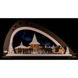Candle Arch -  "Christmas under Northern Lights" - 66x33,8 cm / 26x13.3 inch