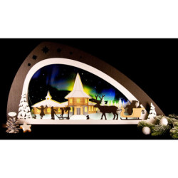 Candle Arch -  "Christmas under Northern Lights" - 66x33,8 cm / 26x13.3 inch