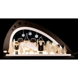 Schwibbogen "Original erzgebirgische Weihnacht" - 66x33,8 cm