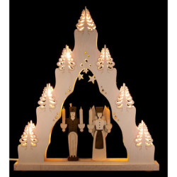 Light Triangle "Angel and Miner" - 38x43 cm / 15x16.9 inch