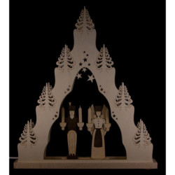 Light Triangle "Angel and Miner" - 38x43 cm / 15x16.9 inch