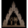 Light Triangle "Angel and Miner" - 38x43 cm / 15x16.9 inch