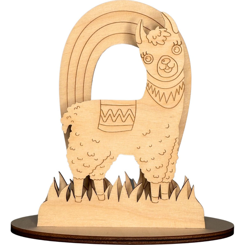 Handicraft Set - Llama with Rainbow - 16,5 cm / 6.5 inch