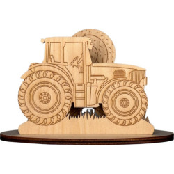 Handicraft Set - Tractor with Hay Bale - 10 cm / 3.9 inch