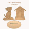 Bastelset Hund mit Hundehütte - 15,5 cm