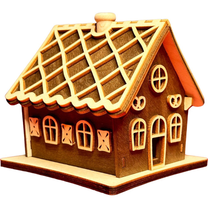 Bastelset Rauchhaus Pfefferkuchenhaus - 10,5 cm