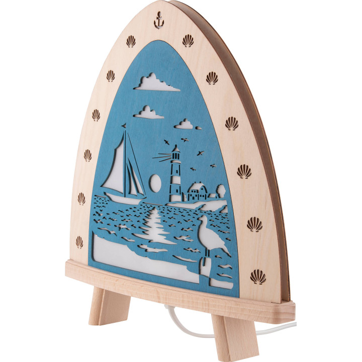 Light Triangle "Maritime" - 30x32 cm / 11.8x12.6 inch