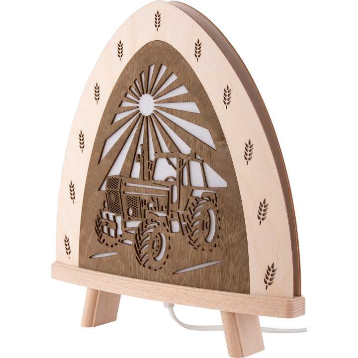 Light Triangle "Tractor" - 30x32 cm / 11.8x12.6 inch