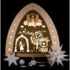 Light Triangle "Mrs. Holle" - 30x32 cm / 11.8x12.6 inch