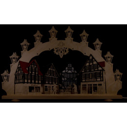 3D-Doppelschwibbogen Altstadt - 66x41x6 cm