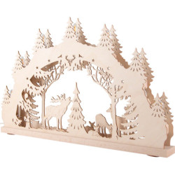 Candle Arch - "Family of Deers" - 52x32x6 cm / 20.5x12.6x2.4 inch