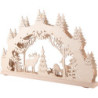 Candle Arch - "Family of Deers" - 52x32x6 cm / 20.5x12.6x2.4 inch