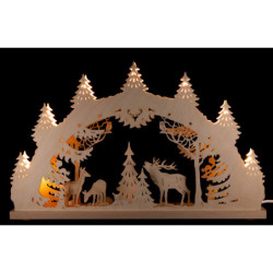 Candle Arch - "Family of Deers" - 52x32x6 cm / 20.5x12.6x2.4 inch