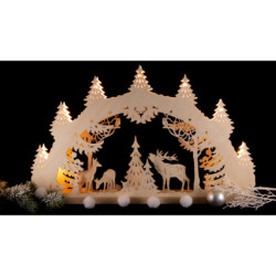 Candle Arch - "Family of Deers" - 52x32x6 cm / 20.5x12.6x2.4 inch