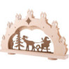 Schwibbogen "Weihnachtsmann auf Schlitten" - 52x33x6 cm