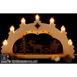 Candle Arch - "Santa Claus on Sleigh" - 52x33x6 cm / 20.5x13x2.4 inch