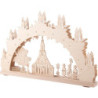 Candle Arch - "Church of Seiffen" - 52x31,7x4,5 cm / 20.5x12.5x1.8 inch