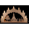 Candle Arch - "Church of Seiffen" - 52x31,7x4,5 cm / 20.5x12.5x1.8 inch