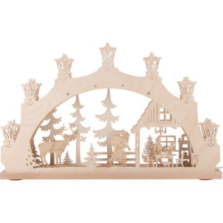 Schwibbogen "Weihnachtsabend" - 52x32x6 cm