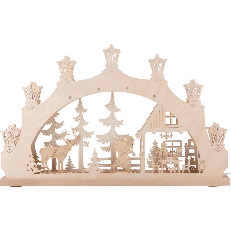 Candle Arch - "Christmas Eve" - 52x32x6 cm / 20.5x12.6x2.4 inch
