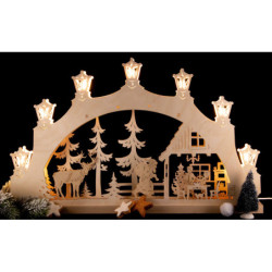 Candle Arch - "Christmas Eve" - 52x32x6 cm / 20.5x12.6x2.4 inch