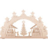 Schwibbogen "Weihnachtsmarkt" - 52x32x4,5 cm