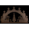 Schwibbogen "Weihnachtsmarkt" - 52x32x4,5 cm
