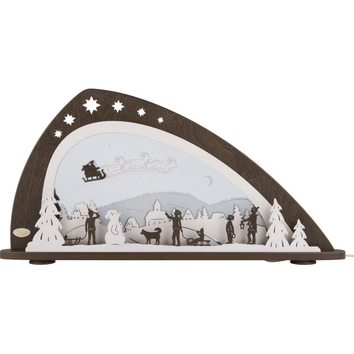 Schwibbogen "Santa Claus" - 66x33,8 cm