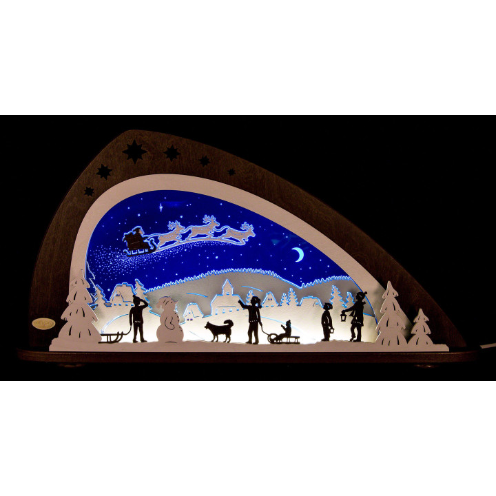 Schwibbogen "Santa Claus" - 66x33,8 cm