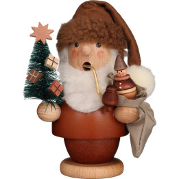 Räuchermännchen Weihnachtsmann natur - 13 cm