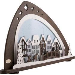 Candle Arch -"Winter in the Old Town" - 66x33,8 cm / 26x13.3 inch
