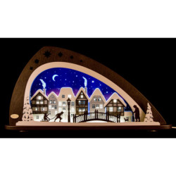 Candle Arch -"Winter in the Old Town" - 66x33,8 cm / 26x13.3 inch