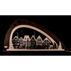 Candle Arch -"Winter in the Old Town" - 66x33,8 cm / 26x13.3 inch