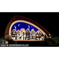 Candle Arch -"Winter in the Old Town" - 66x33,8 cm / 26x13.3 inch