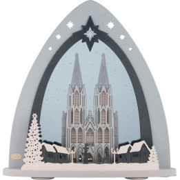 Light Triangle - "Cologne Cathedral" - 52x53,5x9 cm / 20x21x3.5 inch