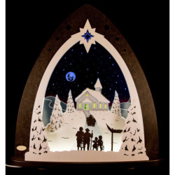 Light Triangle - "Mountain Chapel" - 52x53,5x9 cm / 20x21x3.5 inch