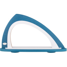 Leerbogen asymmetrisch blau/weiß - 52x29,7 cm