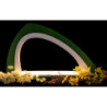 Leerbogen asymmetrisch grün/weiß - 52x29,7 cm