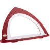 Leerbogen asymmetrisch bordeaux/weiß - 52x29,7 cm