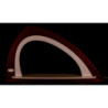 Leerbogen asymmetrisch bordeaux/weiß - 52x29,7 cm