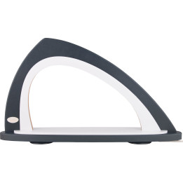 Leerbogen asymmetrisch grau/weiß - 52x29,7 cm